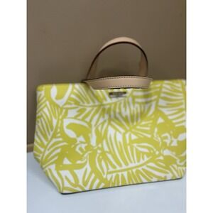Used Kate Spade NewYork Yellow Grant Street Jules Grainy Vinyl Leather Tote